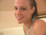 Naughty legal age teenager sweetheart Addison showing her hawt assets on the bath tube